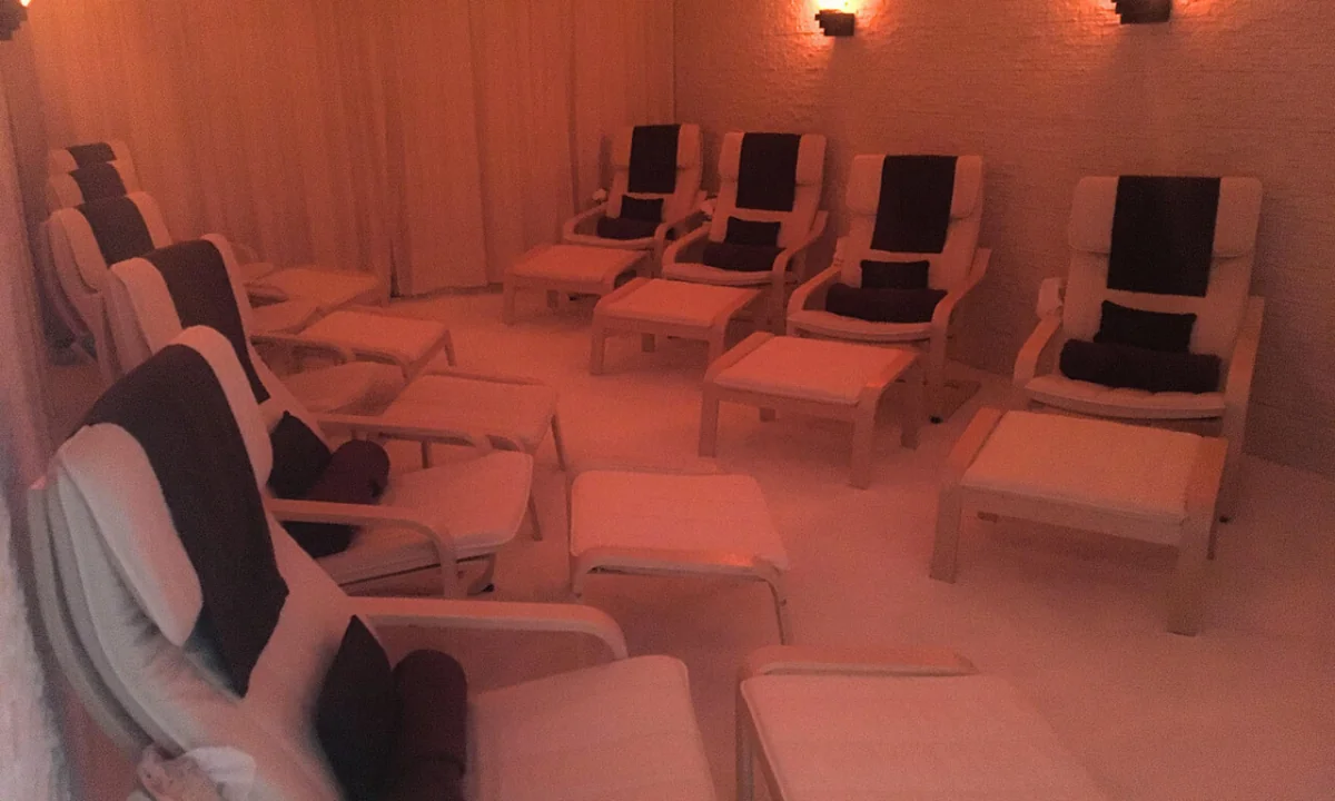 Zouttherapiesessie
