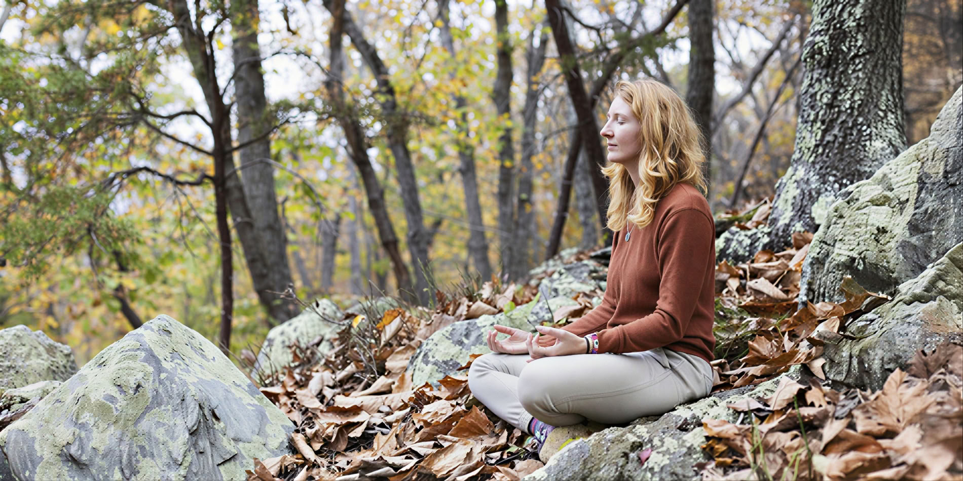 Fluisterende Bladeren: Een Stille Yoga- en Meditatieretraite in de Herfst