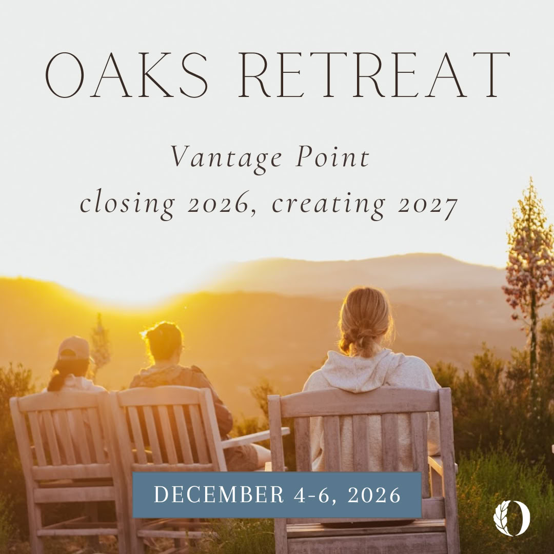 December Oaks Retreat: Uitkijkpunt, 2026 Afsluiten, 2027 Creëren