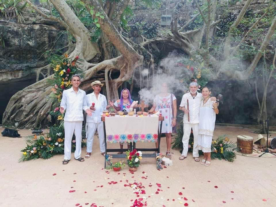 Traditionele Maya-huwelijksverbintenisceremonie
