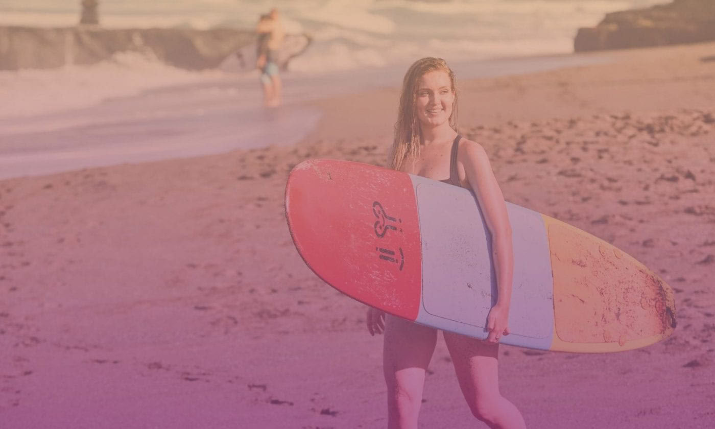 Surfretraitepakket voor vrouwen