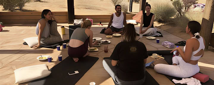 Eendaagse retraitesessie Desert Om in Joshua Tree