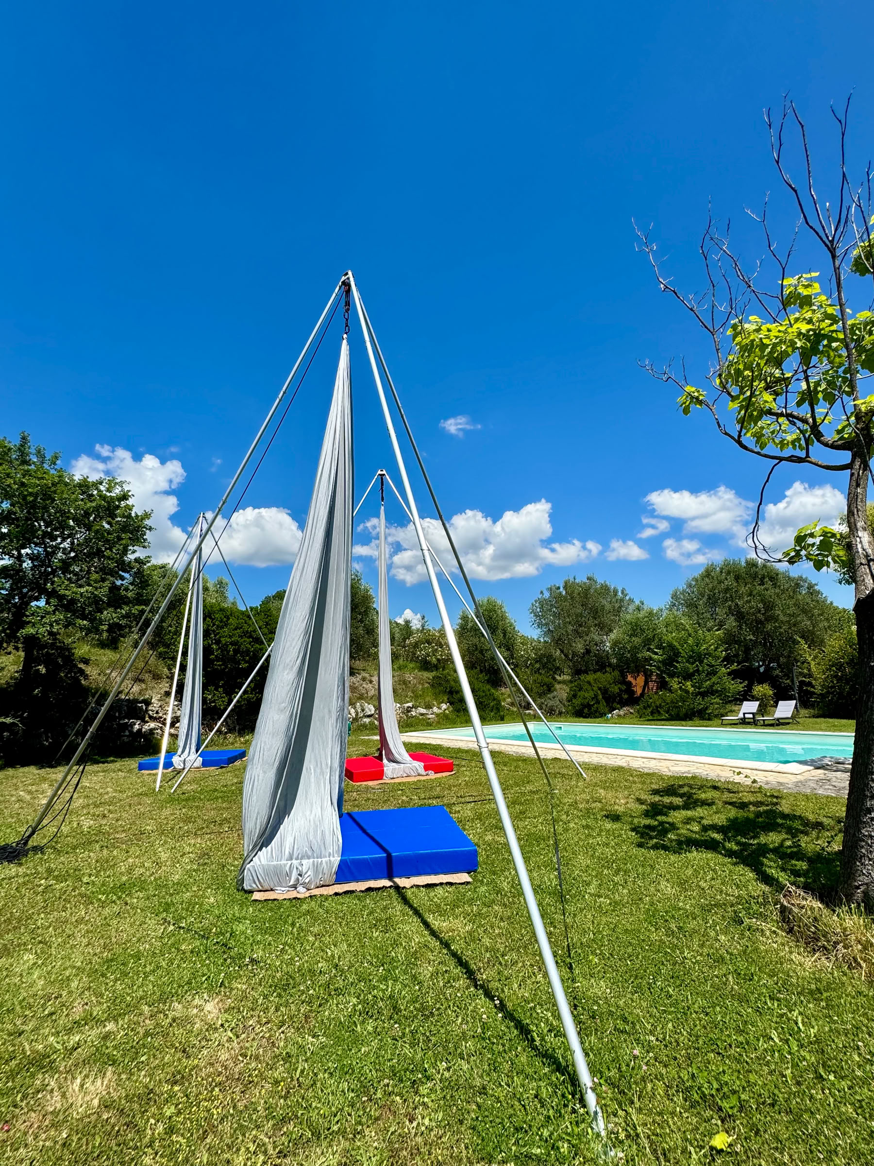 Zomerse Aerial-kamp