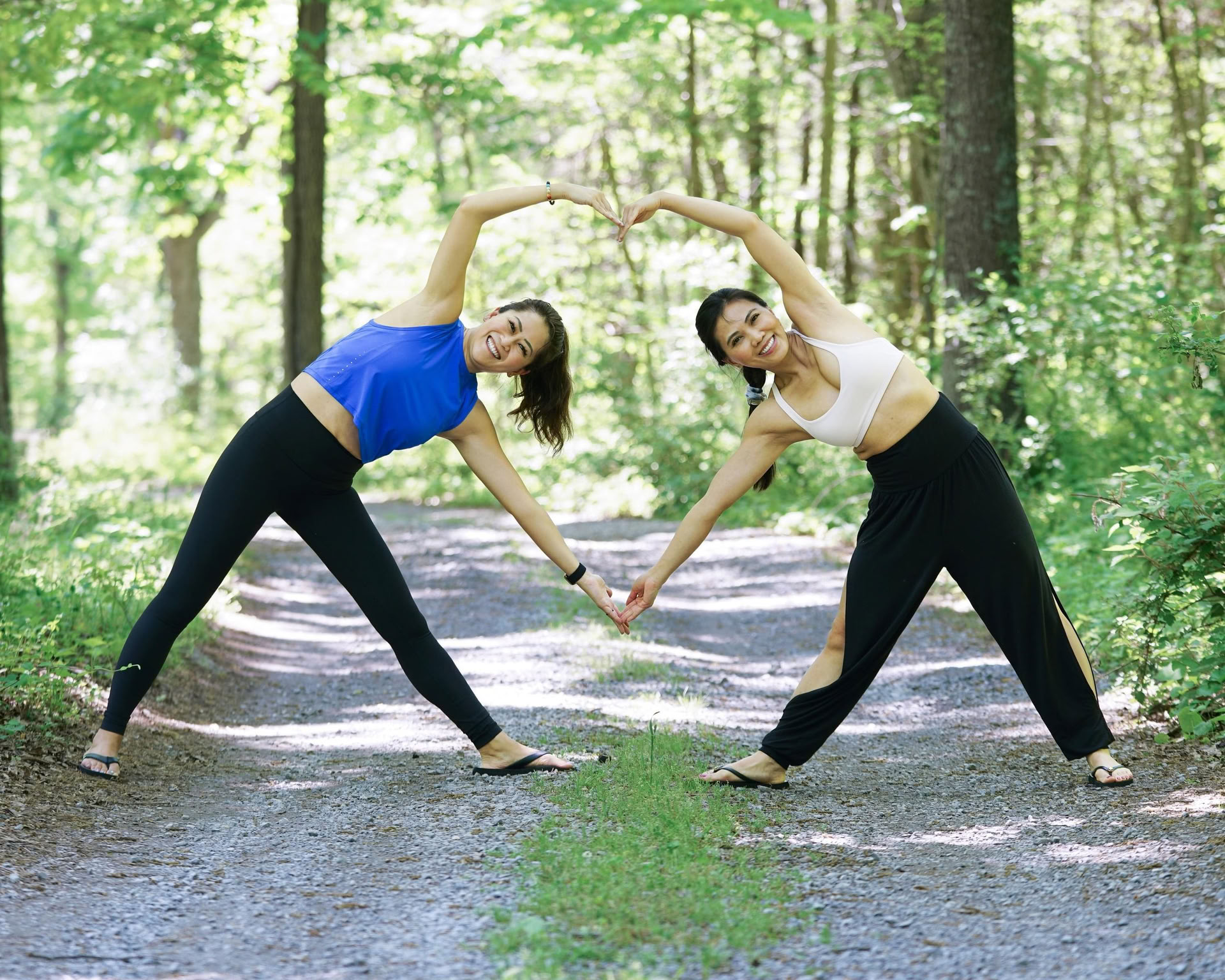 Rust langs de Potomac; yoga- en klankretreat