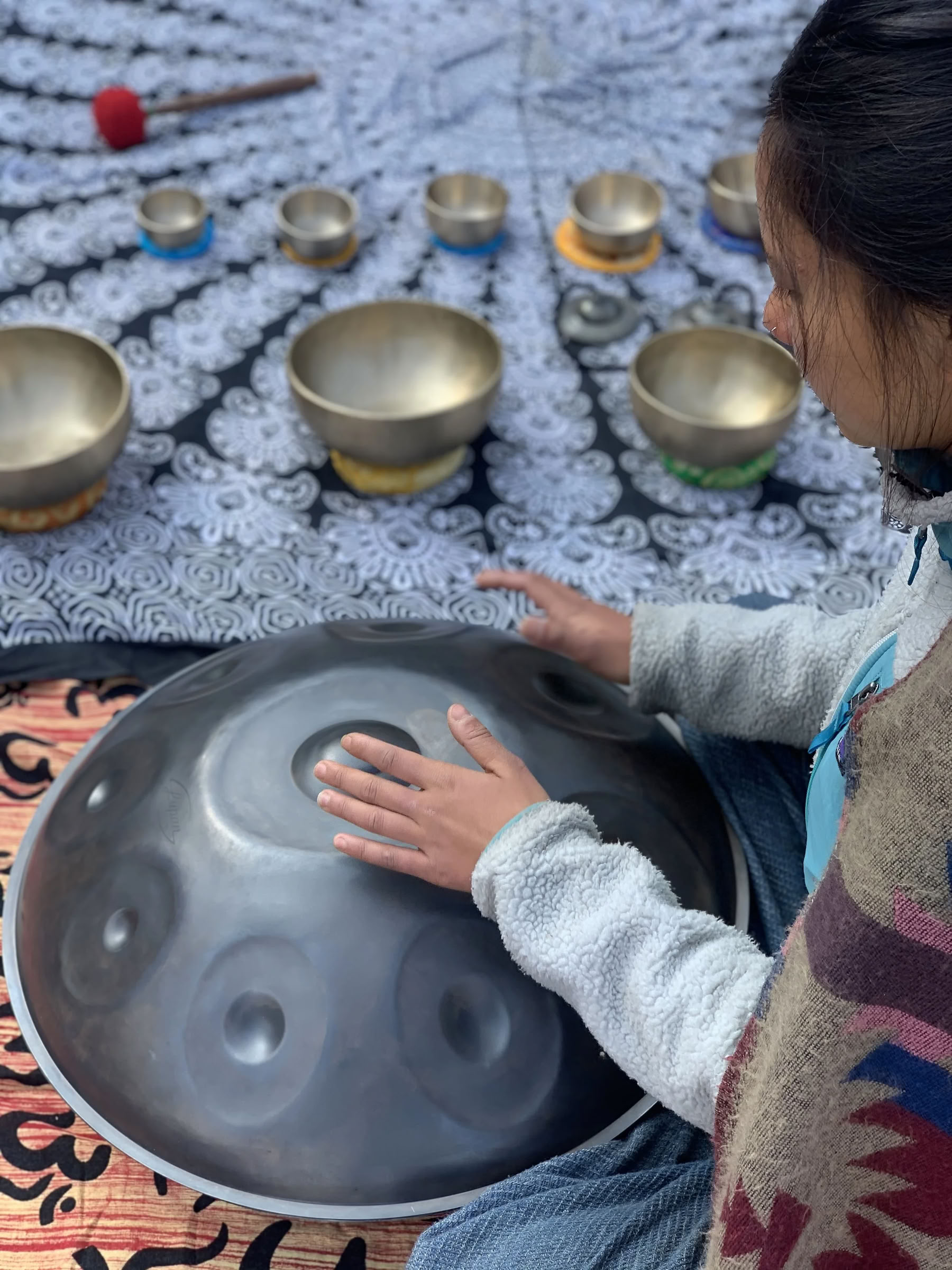 Retraite voor het leren van handpan