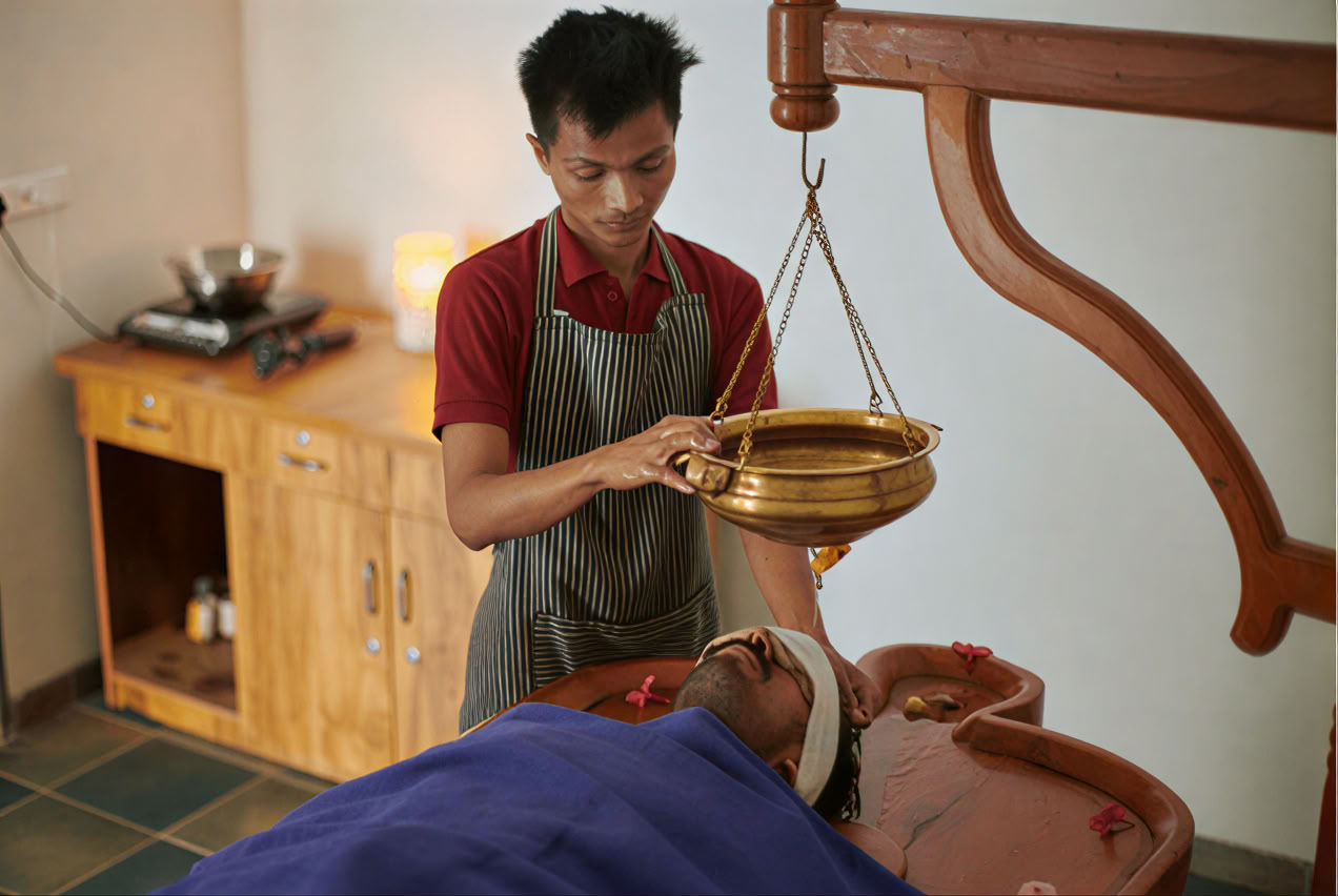 14-nachten Panchakarma Ayurveda-programma bij Manaltheeram Ayurveda Beach Village, Kovalam