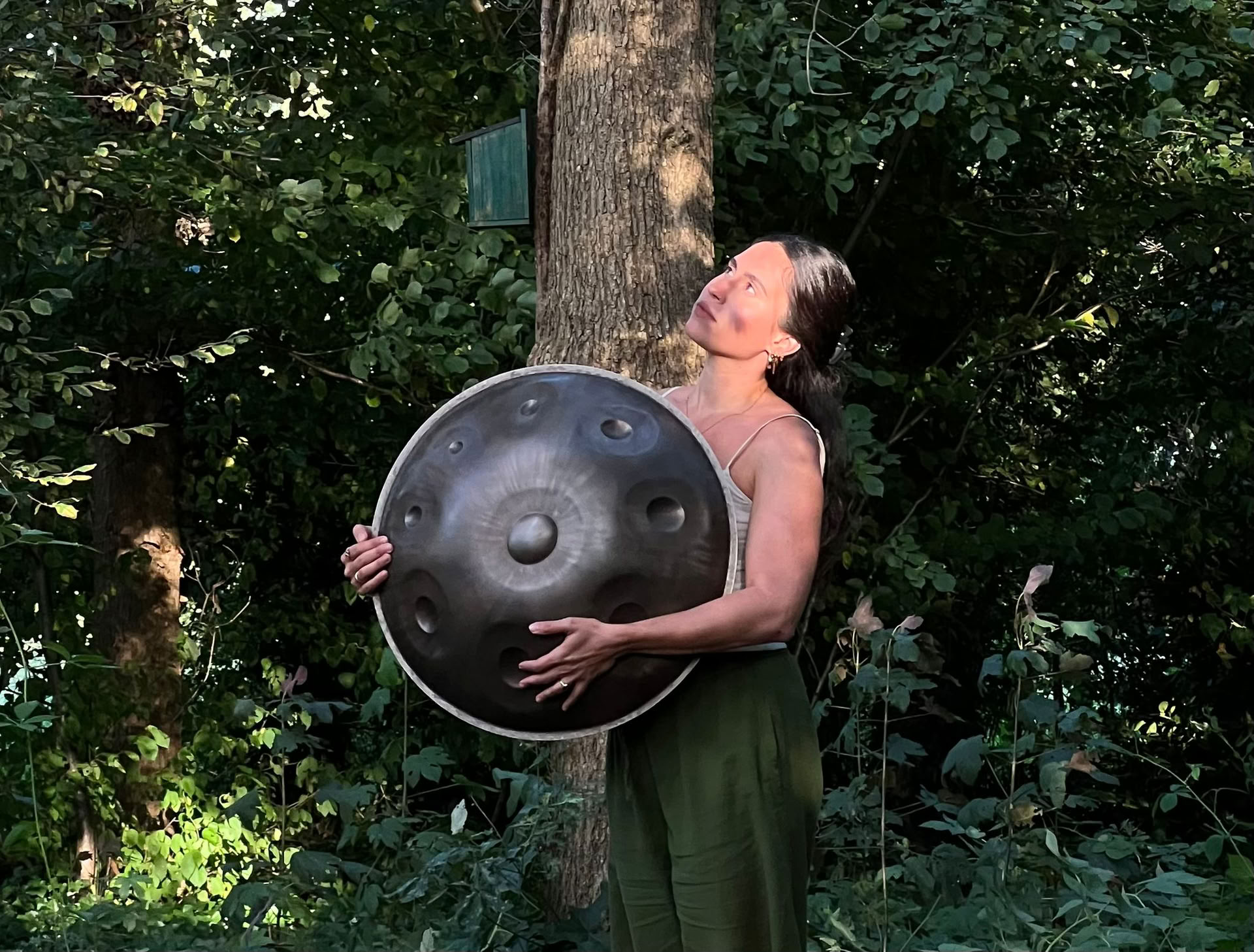 Klanksessie in het bos
