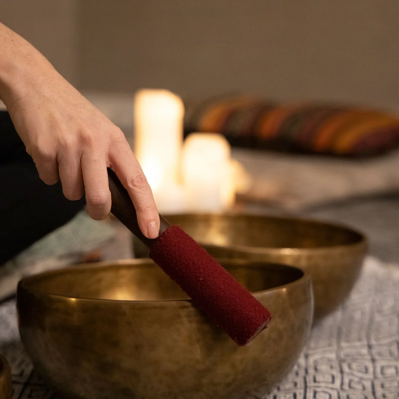Kaarsverlichte Sound Healing-bad - The Sanctuary op The Horse Shoe Farm met Kelly Flowers