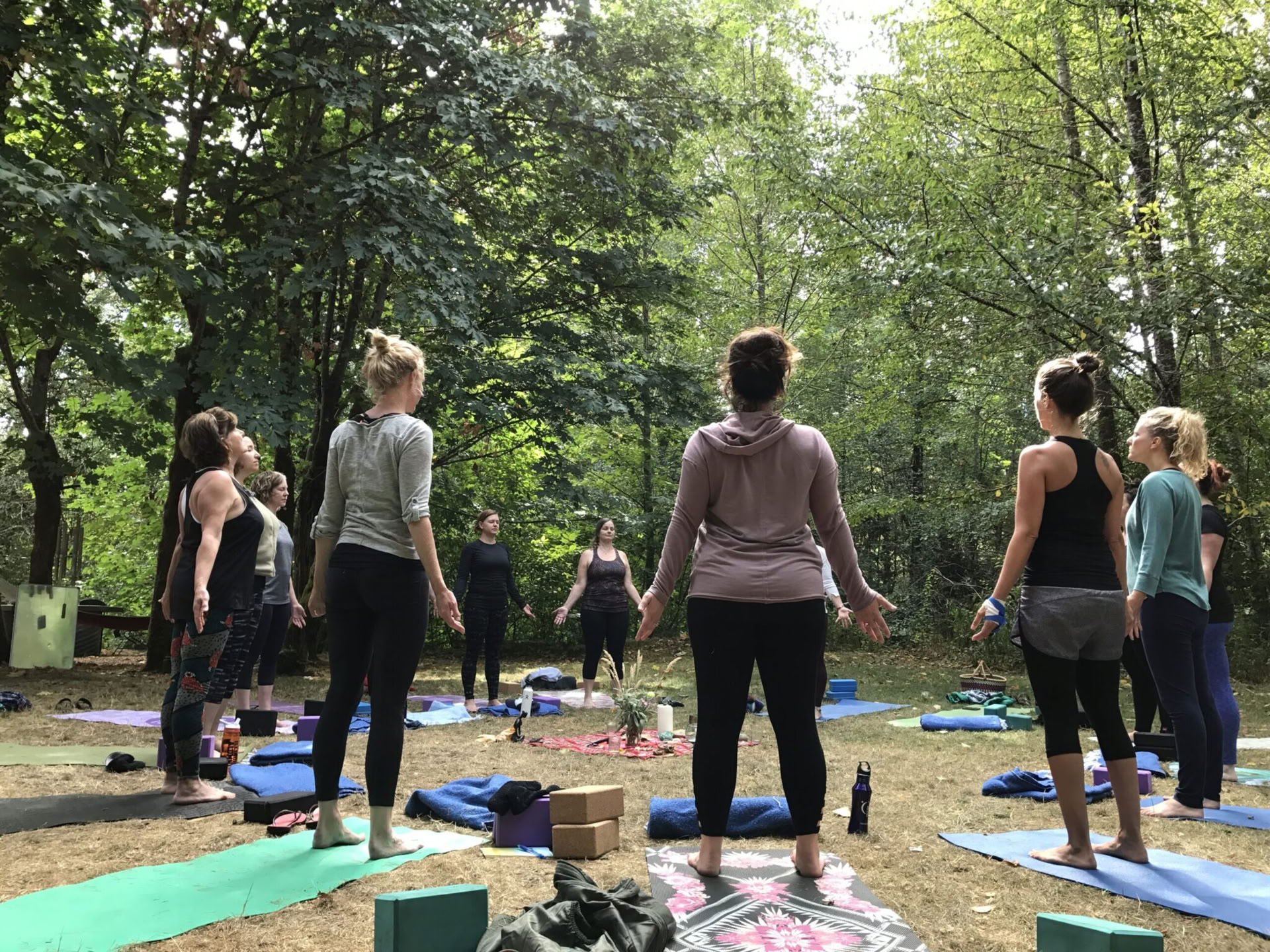 Gewortelde en wilde yogaretraite voor vrouwen nabij Asheville, North Carolina