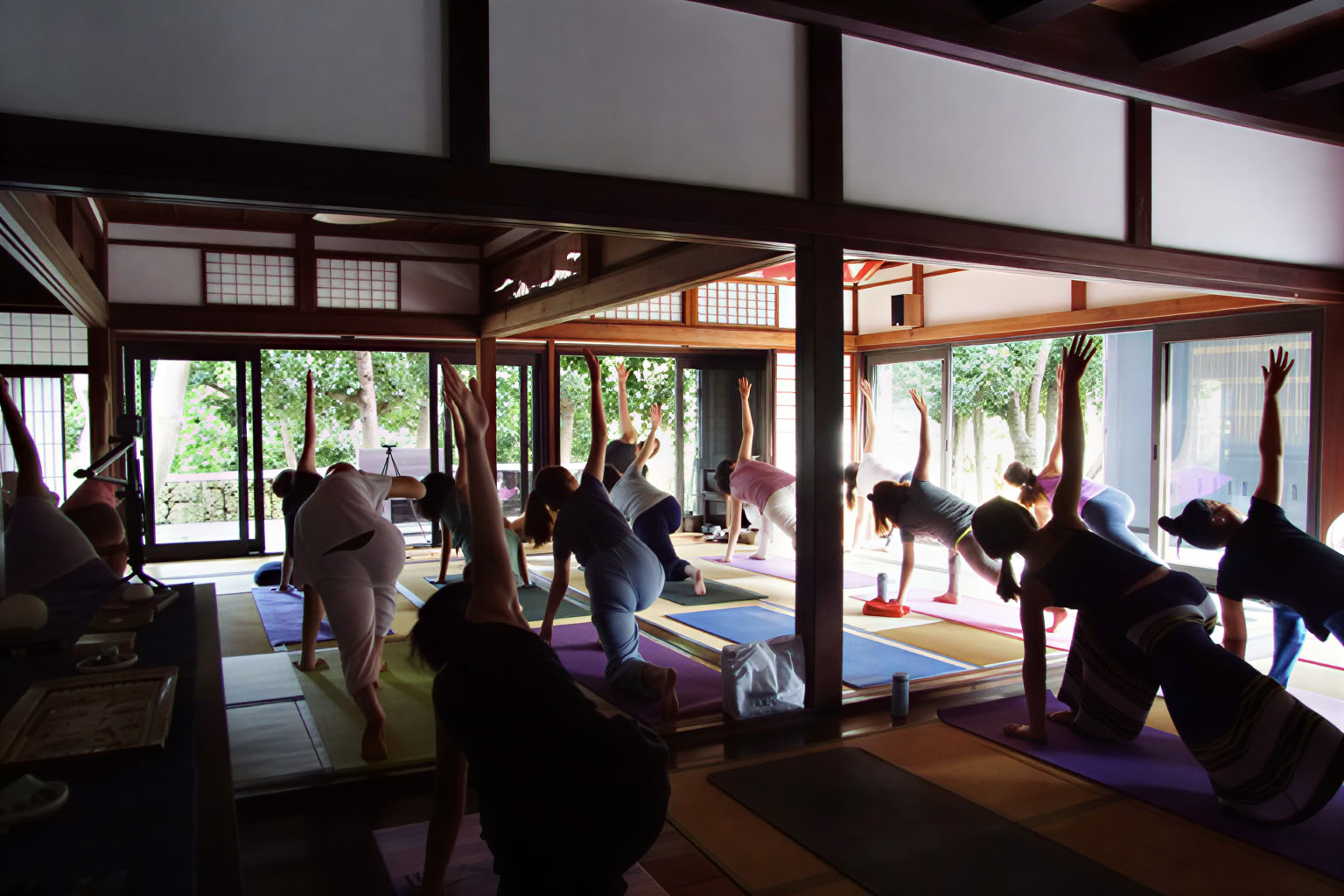 Stil mindfulnessmeditatie- en yoga-retreat