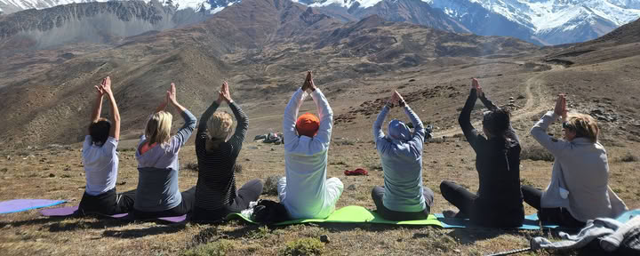 Yoga-trek & zielenbedevaart naar het heilige land van Mustang