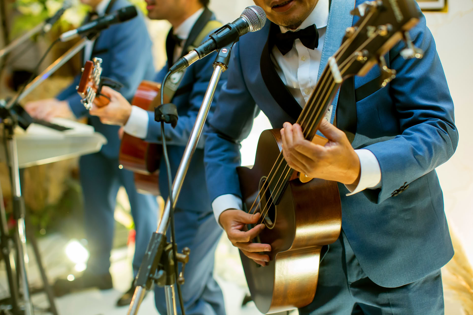 Groovy band voor huwelijksrecepties