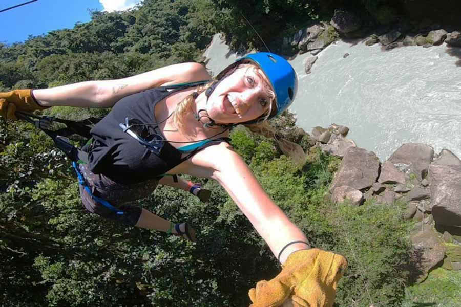 Ziplinen over de Pacuare-rivier