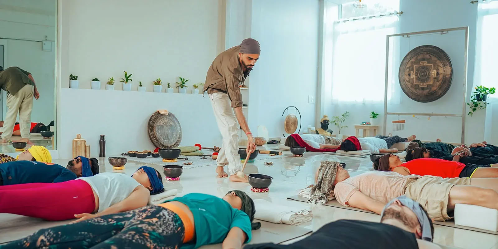 5-daagse yoga- en meditatieretraite met sound healing-sessie