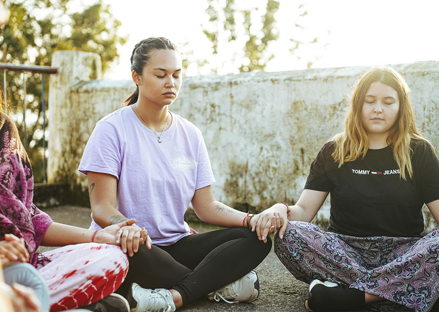 5-daagse yoga- en meditatieretraite met sound healing-sessie