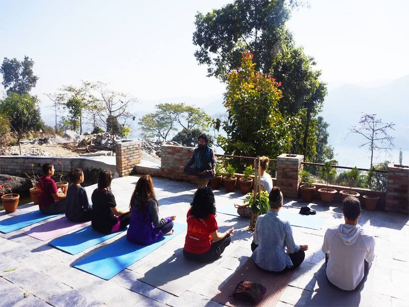Modelyoga en meditatie – 7 dagen – Shree Yoga Retreat in Nepal