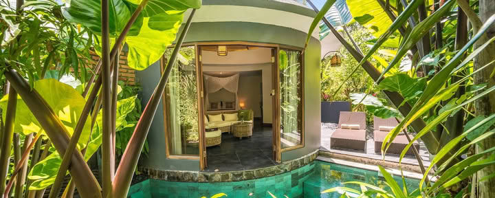 Het Moksha milieuvriendelijke boetiekresort