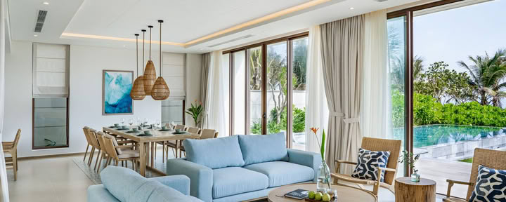 Villa aan het strand met vier slaapkamers en privézwembad – toegang tot Ocean Club