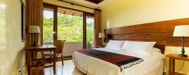 Kamer met uitzicht op de bergen en airconditioning – kingsize bed of twee eenpersoonsbedden
