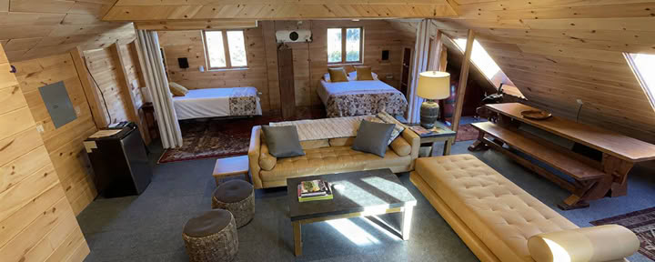 Gedeelde kamer (3-6 personen per kamer) voor openings- en afsluitingsretreat (6 nachten, 8 dagen)