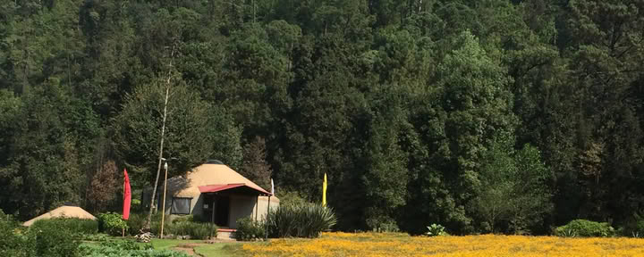 Yurt-slaapzaal