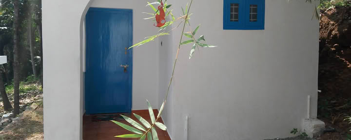 Privé hut Blauw